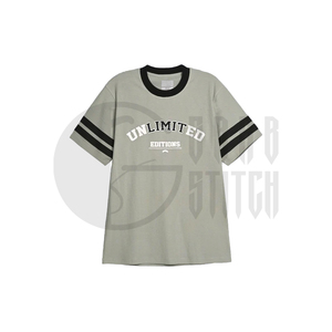 Camiseta Oversize de Algodón Ediciones Ilimitadas, Manga Corta, Ribete en Contraste, Cuello Redondo, Estilo Casual Urbano, Estampado Serigrafiado, Ajuste Jersey para Hombre - Product Image 4