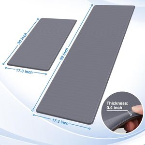 2 Tappeti da Cucina Antifatica, Tappetini Ammortizzati Antiscivolo per Scrivania, Tappetino Impermeabile per Pavimento della Cucina - Product Image 2