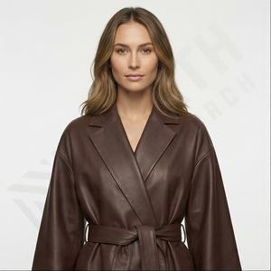 Professionnel fabrique femme mode veste en cuir nouveauté personnalisé véritable cuir de vachette vestes pour femmes dames - Product Image 2