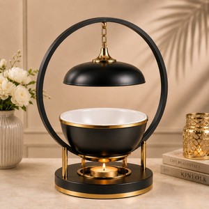 Premium Decorative Serving Dish Crafted With Matte <b>Black</b> Finish Stunning Golden Arabic Calligraphy Durable Metal Elegant Frame - Product Image 4