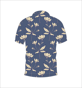 เสื้อโปโลลายพฤกษศาสตร์สีกรมท่าแบบสั่งทำพิเศษ ระบายอากาศได้ดี น้ำหนักเบา เหมาะสำหรับทีมกอล์ฟ แขนสั้น พิมพ์ลายแบบซับลิเมชั่น เสื้อผ้าลำลอง - Product Image 3