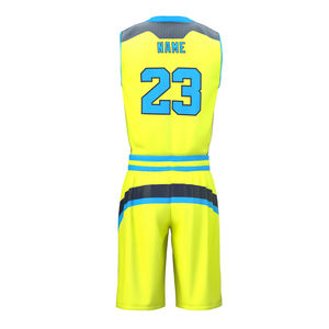 Uniforme de Baloncesto de Verano de Secado Rápido, Transpirable y Antibacterial, Estampado por Sublimación, Tallas Grandes, con Logotipo Bordado Personalizado - Product Image 3