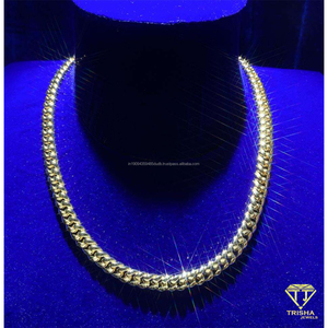 Chaîne cubaine en argent sterling 925 de qualité supérieure, finition polie, bijoux de luxe tendance pour hommes et femmes, collection de vente au détail - Product Image 3