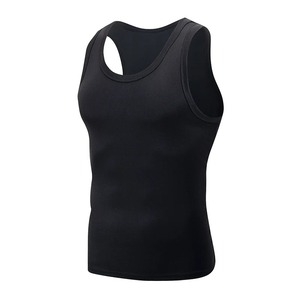 <b>Men's</b> Four Seasons Black <b>White</b> Classic Color Breathable Spandex/Polyester <b>Vest</b> Plus Size Youth Sports Leisure Running Tank Top - Product Image 3
