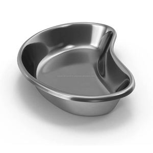 Bandeja renal de acero inoxidable de 12 pulgadas con acabado médico pulido liso, reutilizable, autoclavable manualmente, grado hospitalario, para vómitos médicos - Product Image 1