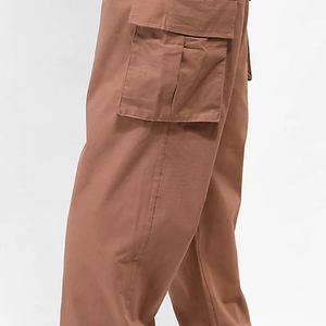 Pantalones Cargo para Hombre de Alta Calidad, Personalizados, 100% Algodón, Corte Ajustado, Material Personalizado, Color Sólido, Tejido de Punto, para Uso Casual - Product Image 3