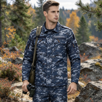 Combinaison tactique, uniforme de chasse, chemise BDU à manches longues, pantalon cargo multi-poches, ensemble d'équipement tactique, costume de travail en plein air pour la chasse