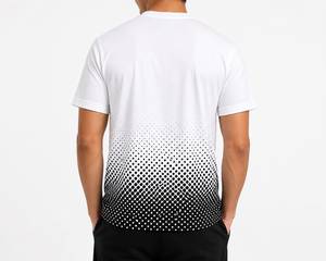 เสื้อยืดแขนสั้นผู้ชายแบบสปอร์ต แห้งเร็ว ผลิตจากผ้าฝ้าย 100% รับผลิตแบบ OEM/ODM พร้อมบริการส่งออกจำนวนมากภายใต้แบรนด์ของคุณ - Product Image 5