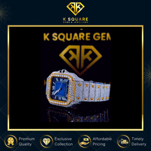 Reloj de Cuarzo con Diamantes, Cuadrado, de Lujo, VVS, Analógico Automático, Resistente al Agua, con Correa de Silicona y Acero Inoxidable, Precio Bajo, Suministro Directo de Fábrica - Product Image 4