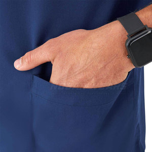 High Quality Men <b>Scrub</b> <b>Top</b> Medical Uniform Shirt for Doctors Nurses Healthcare Staff with Private Label Manufacturing - Product Image 5