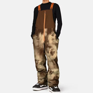 Waterproof Camouflage Men's Ski Bib Pants High-Waisted Breathable Insulated <b>Winter</b> Snowboarding Bib <b>Overalls</b> Outdoor Snow Wear - Product Image 1