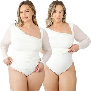 Solid Trader Premium Textiles Lightweight Fitting <b>Bodysuit</b> Attractive Female Fashion Top Quality Fabric Women Body Suit - Product Image 2