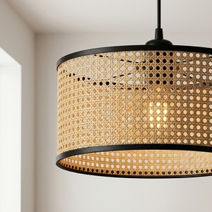 Handmade Bamboo Hanging Lampshade Woven Pendant <b>Light</b> <b>Shade</b> for Living Room Bedroom Kitchen Room Decor - Product Image 4