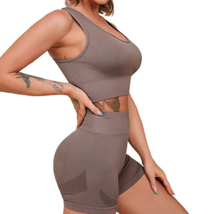 Nuevo Conjunto Deportivo para Mujer, Conjuntos de Yoga, Conjuntos Deportivos Sin Costuras de 2 Piezas para Mujer - Product Image 2