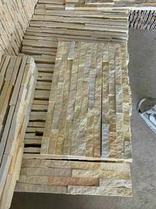 Paneles de Piedra de Mármol Amarillo Geométrico, Resistentes al Fuego y al Agua, para Revestimiento de Paredes Interiores/Exteriores, Decoración Exterior, al Mejor Precio - Product Image 2