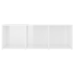 2 pezzi armadi TV in legno ingegnerizzato bianco lucido 42.1 "x 13.8" x 14.6 "per soggiorno - Product Image 5