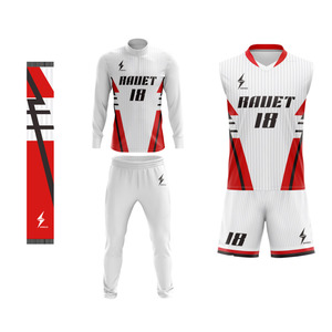 RAUET Men's Soccer Jersey Set White Red Heat-Transfer Printed Moisture Wicking Quick Dry Short Sleeve Crew <b>Neck</b> Elastic Waist - Product Image 4