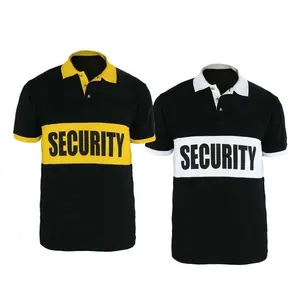 Kaus Polo keamanan pria, seragam keamanan pria lengan pendek 2 warna