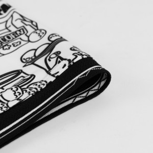 Polo de golf pour homme à manches courtes blanc avec motif imprimé alimentaire, style décontracté, coupe régulière, en coton tricoté respirant - Product Image 5