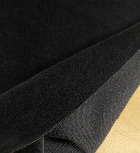 Black Weft Suede Fabric 100% Polyester <b>Brushed</b> Plain Medium Weight Woven for Garments Home Textiles Sofas - Product Image 4