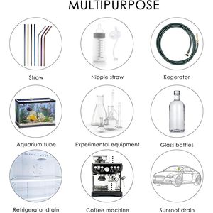 Spazzola per la pulizia di tubi di alimentazione, canne di scarico e sifoni di frigoriferi, da 40 pollici, colore bianco anticato - 4 pezzi - Product Image 3