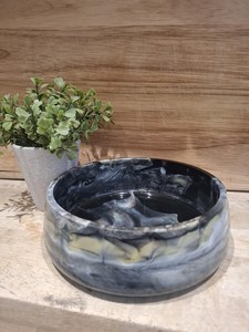 Handmade Resin Bowl with Hand-<b>painted</b> Design Customized Color & Pattern Household Table Decor - Product Image 6