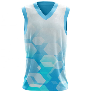 Maillots de basket-ball réversibles sublimés personnalisés, 100 % polyester pur, respirants, anti-humidité, séchage rapide, dernier design pour équipe - Product Image 2