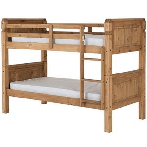 Lit superposé en bois rustique style ferme avec aire de jeu et structure d'escalade, design moderne, pour chambre d'enfant, cadre de lit robuste et peu encombrant - Product Image 3