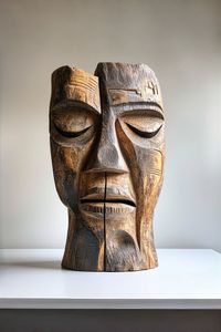 Vase en bois sculpté pour fleurs, support décoratif pour pinceaux, pour la maison, la salle de bain, la table, cadeau artisanal pour mariage ou Noël - Product Image 4