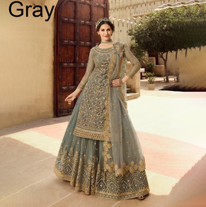sachin and babi light blue dress Ynf Viscose Suits & Dresses Wholesale Ladies Suits Embroidery Suits Palazzo  Suit Kaftan Dresses Handwork Suits Manufacturer main image 1