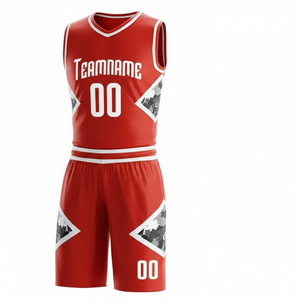 Uniformes de Baloncesto Estampados Ligeros y Transpirables al por Mayor, Nueva Colección 2026 |   Ropa Deportiva de Equipo sin Mangas con Cuello en V 100% Poliéster OEM - Product Image 2