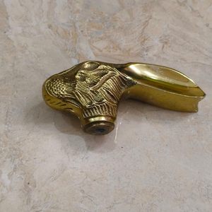 <b>Antique</b> Round Walking Rabbit Metal Handle for Walking Stick Polished Art & Collectible Handmade - Product Image 1