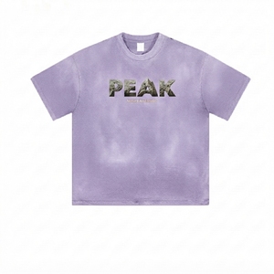 T-shirt Streetwear Unisexe en Coton Écologique de Haute Qualité, Coupe Oversize, Effet Délavé à l'Acide, Impression Sérigraphique, Vente en Gros OEM - Product Image 3