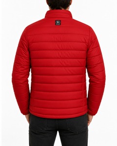 Premium Quality Canvas Mens Puffer Jacket Insulated Winter <b>Coat</b> with Front Logo for Outdoor Adventures <b>Travel</b> Casual Comfort - Product Image 3