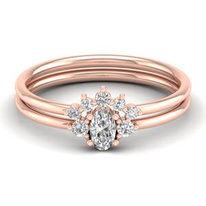 Anillos de compromiso REYES de lujo en plata de ley 925, doble capa, corte ovalado, moissanita de 0.38 quilates, anillos de boda para mujer - Product Image 6