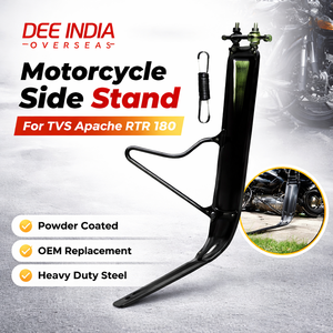 Soporte Lateral para Motocicleta TVS Apache RTR 180 |   Soporte Lateral con Recubrimiento en Polvo, Pieza de Repuesto OEM - Product Image 3