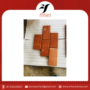 Brique de grès rouge de qualité supérieure, pierre naturelle pour les projets de construction et de bâtiment en provenance d'Inde - Product Image 2