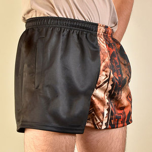 Custom Design No MOQ Limit Australian <b>Men's</b> Footy <b>Shorts</b> Front Solid <b>Zip</b> <b>Pockets</b> High Street Style Breathable Quick Dry Elastic - Product Image 6
