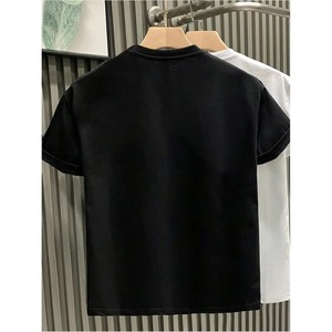 เสื้อยืดลายกราฟิกผ้าฝ้ายประดับคริสตัลวิบวับสำหรับผู้ชายและผู้หญิง สไตล์สตรีทแวร์ ขายส่ง - Product Image 3