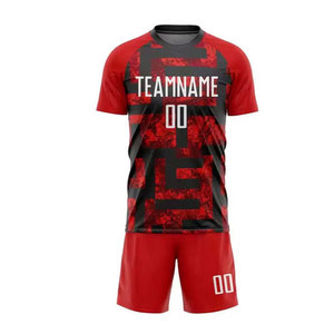 Uniforme de Fútbol Sublimado Personalizado, Conjunto Completo con Logotipos, Nombres y Números Personalizados, Hecho de Tela de Poliéster de Alta Calidad - Product Image 1