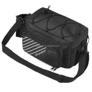 Bolsa de transporte de asiento trasero de bicicleta resistente al agua de poliéster 600D personalizada al por mayor - Product Image 2