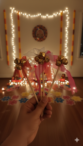 Elegantes varitas de sonajero Ghungroo para recuerdos de boda, ceremonia Phera, función Haldi y Mehndi, decoración de Mandap y Pooja, entrada de la novia - Product Image 3