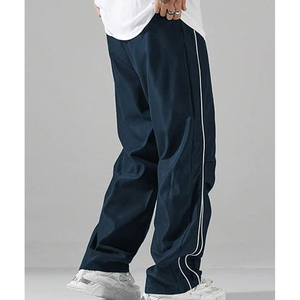 Parachute <b>Nylon</b> Pants Men Custom High Quality <b>Nylon</b> <b>Joggers</b> Pants Men Side Stripe Baggy Wide Leg Sport <b>Nylon</b> Sport Pants Men - Product Image 2