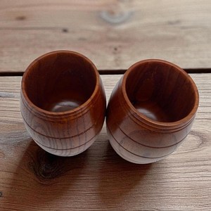 Tazas de Madera Rústicas Estilo Barril - Juego de 2 - Tazas de Estilo Medieval - Product Image 2