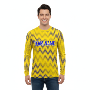 เสื้อยืดแขนยาวทรงปกติสไตล์สตรีทแวร์ ผ้าโพลีเอสเตอร์/คอตตอน เนื้อผ้าเจอร์ซีย์แบบเรียบ น้ำหนัก 220 กรัม เป็นมิตรต่อสิ่งแวดล้อม ระบายอากาศได้ดี เสื้อผ้าผู้ชาย - Product Image 3