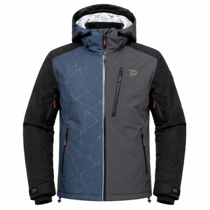 Chaqueta de Esquí con Capucha para Hombre, Diseño de Nubes, Impermeable 10,000mm, Tejido Elástico de 240g para Uso en Exteriores - Product Image 1