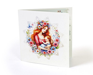 Nueva Tarjeta de Felicitación 3D Pop-up para el Día de la Madre con Impresión Digital y Offset, Estilo Vintage - Product Image 3