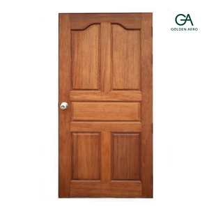 Puerta de Panel Arqueado Interior de Madera Sólida Clásica GA-20S para Viviendas Residenciales, Tamaño Personalizado - Product Image 1