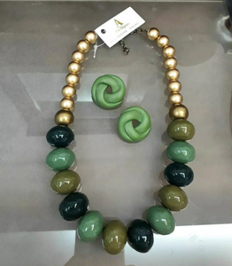 Collar de Cuentas de Resina Multicolor de Alta Calidad, Joyería de Moda Unisex de la India, Hecho a Mano, Moderno, para Fiestas - Product Image 6