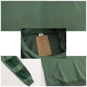 Sweat à capuche surdimensionné personnalisé pour homme, 400 g/m², en coton épais 100 % French Terry, délavé à l'acide, brodé de strass - Product Image 4